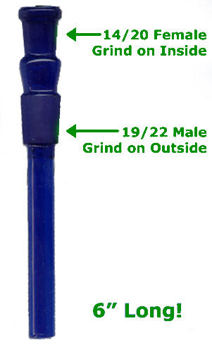 6" 14F/19M Cobalt Blue Bushing