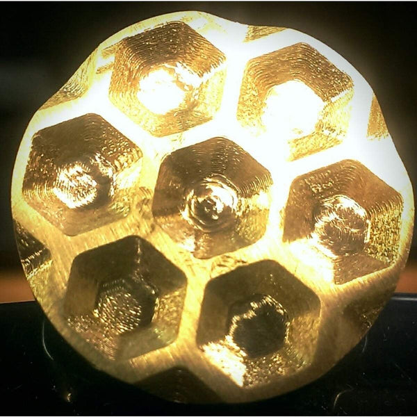 Lg. Brass Honeycomb Textured Stamp