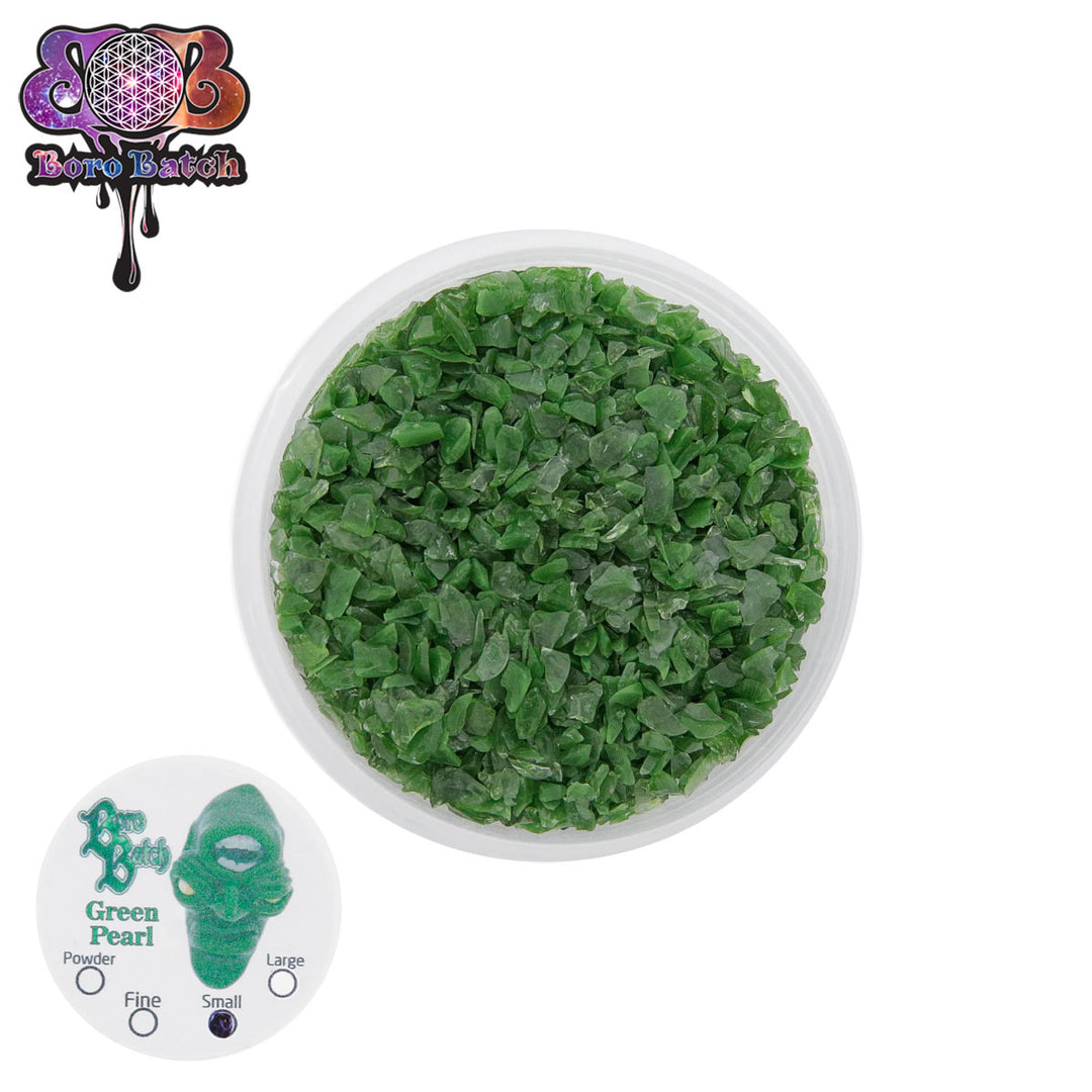Boro Batch Green Pearl Frit (Small)