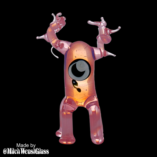 Lunar Glass Peach Pink Opal