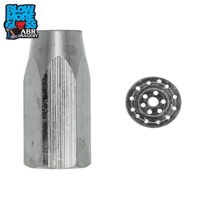 Blow More Glass Tools - 1" 19-Hole Tip w/ Center Hole