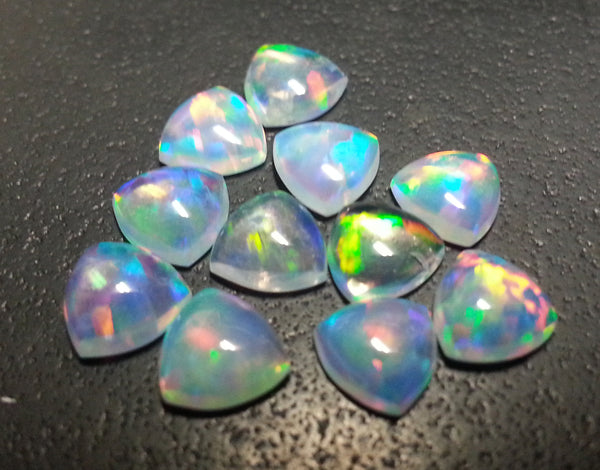 5mm White Trillion Opal