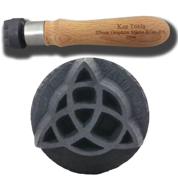 25mm Graphite Celtic Knot 2 Stamp