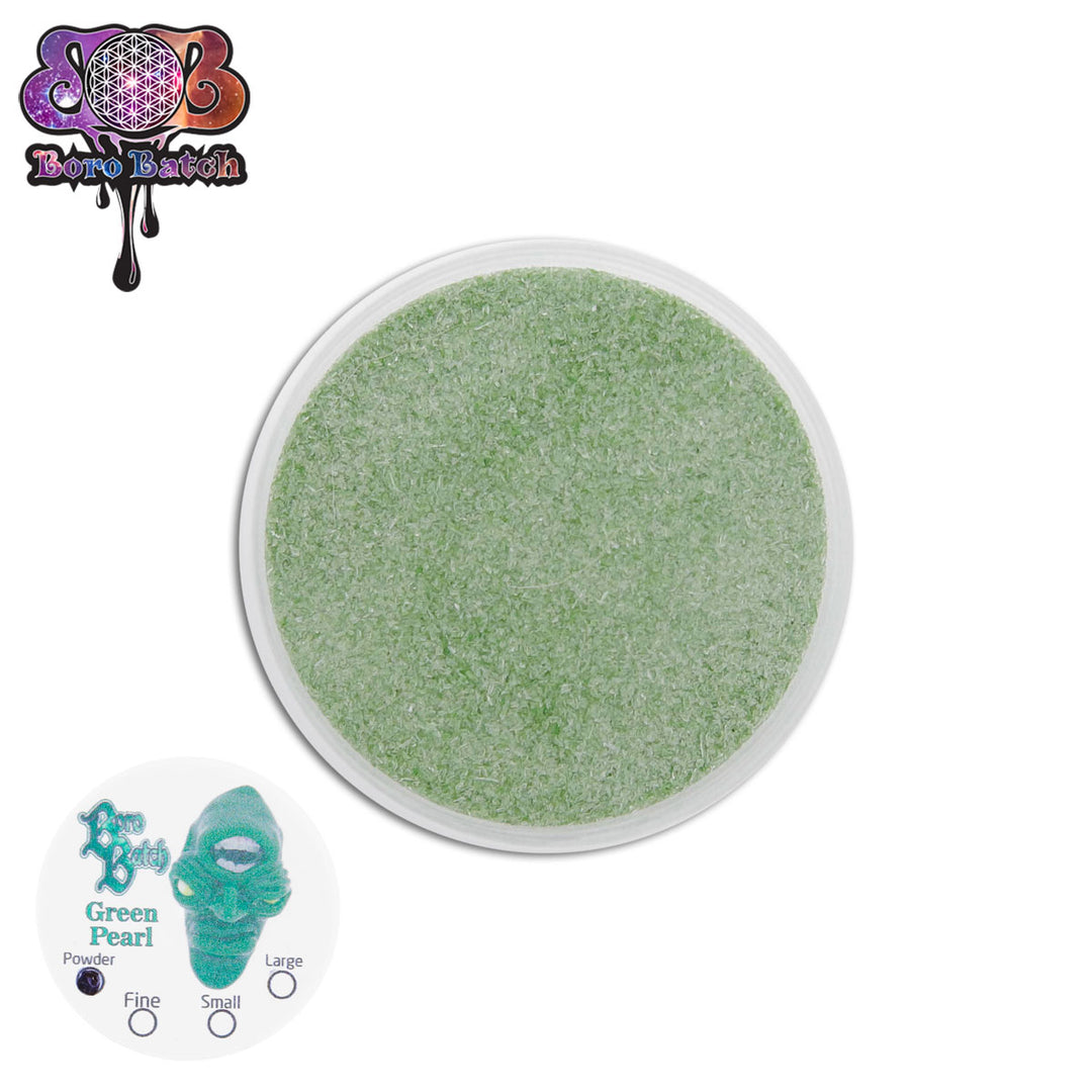 Boro Batch Green Pearl Frit (Powder)