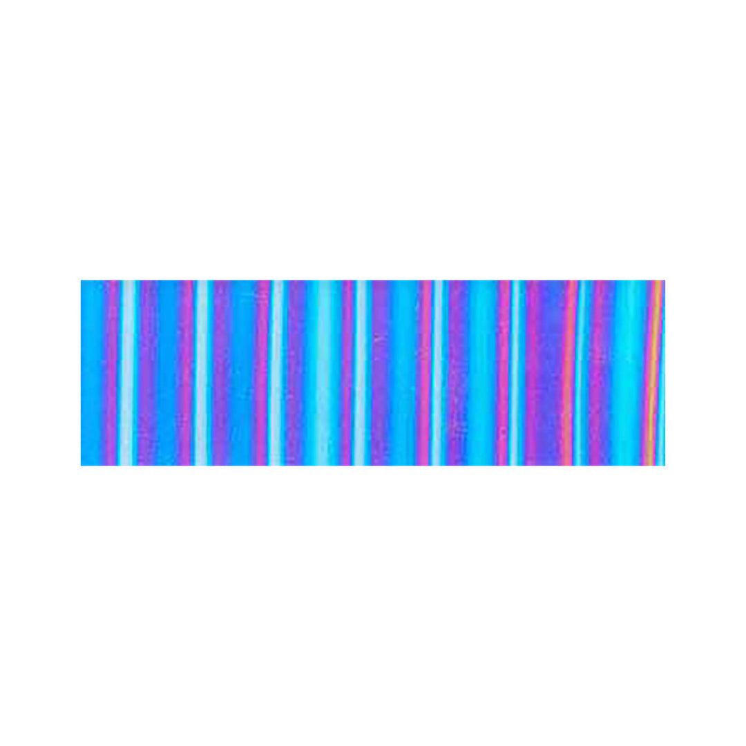 CBS Dichro (1/8") - Cyan/Dark Dark Red - Rasta Rainbow A - 33 COE