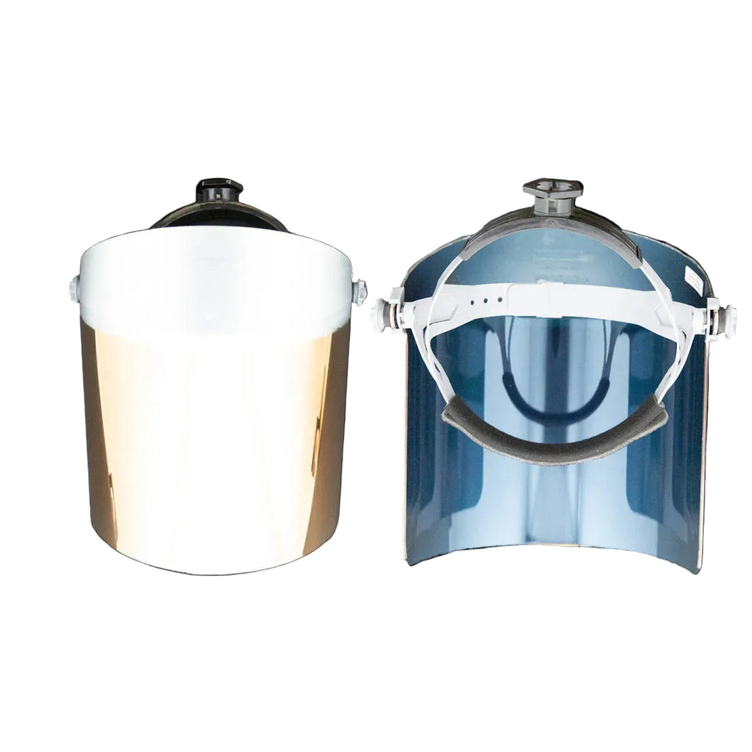Gold coated didymium Face Shield
