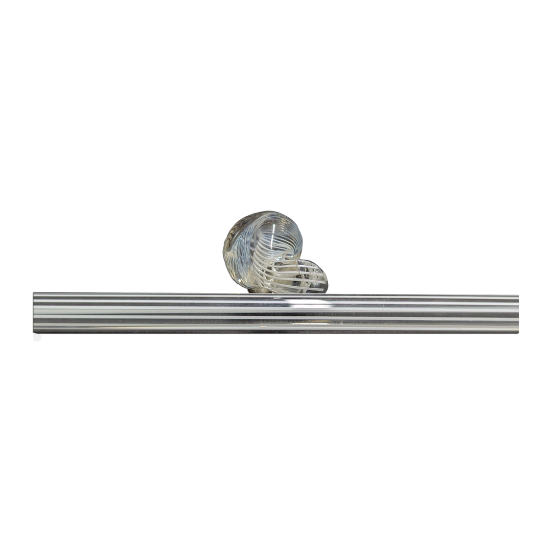 Moretti Rod - Clear with White Lines Rod - 104 COE - Fire Sale
