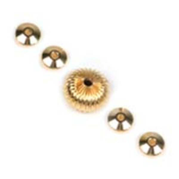 24k Gold Metal Bead Set (5pk)