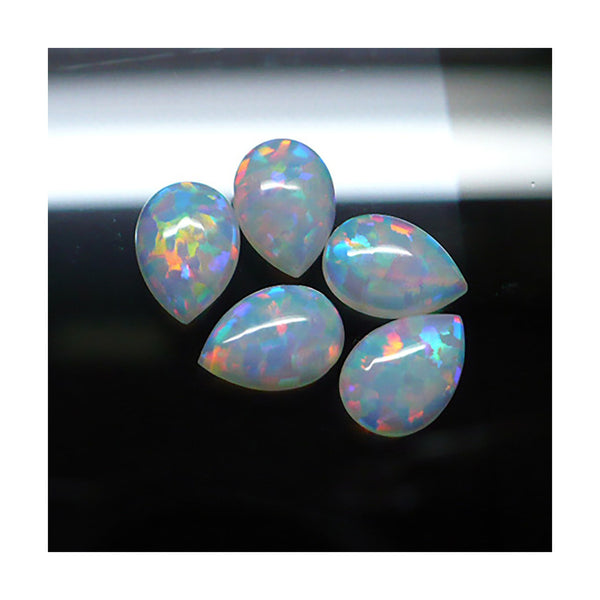 7 x 5mm White Pear Opal