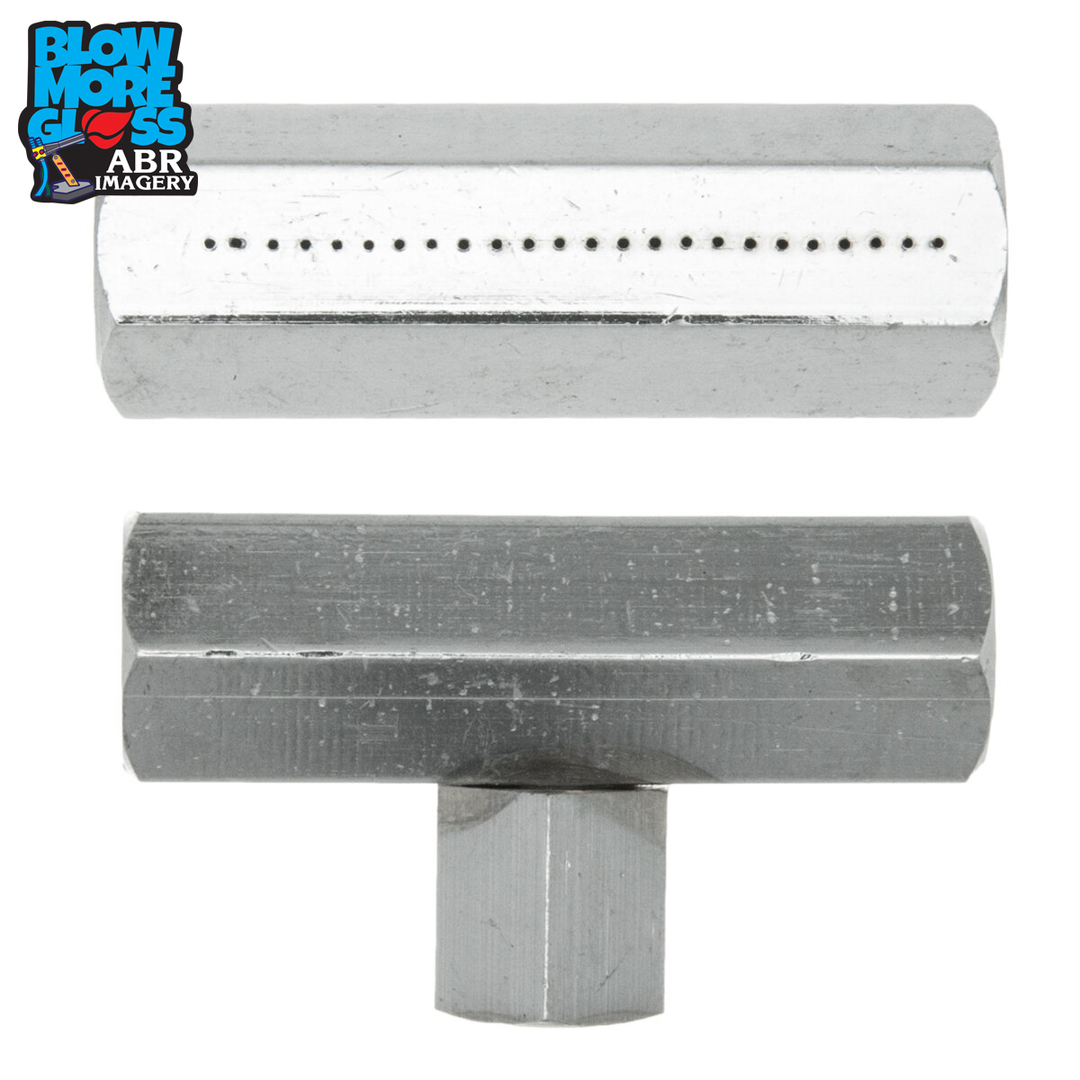 Blow More Glass Tools - 2" Single-Row Ribbon Burner Tip