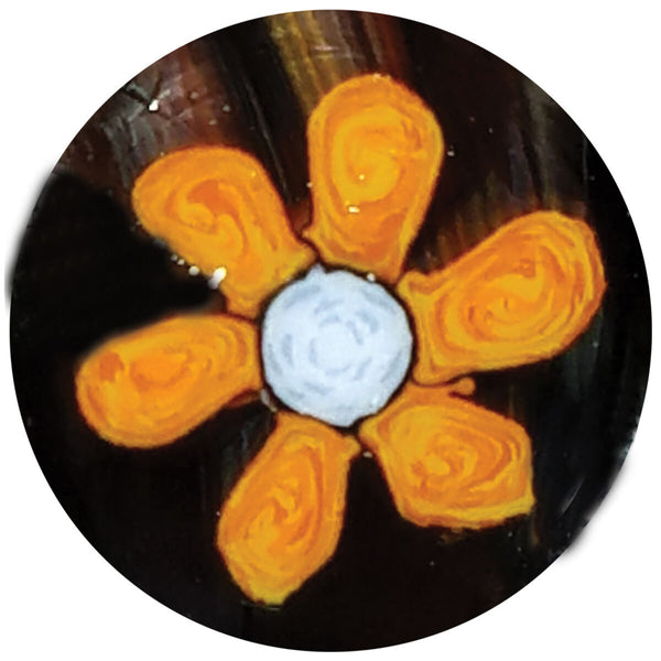 Orange swirl flower milli