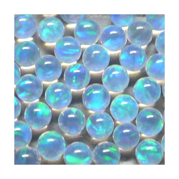 8mm White Sphere Opal