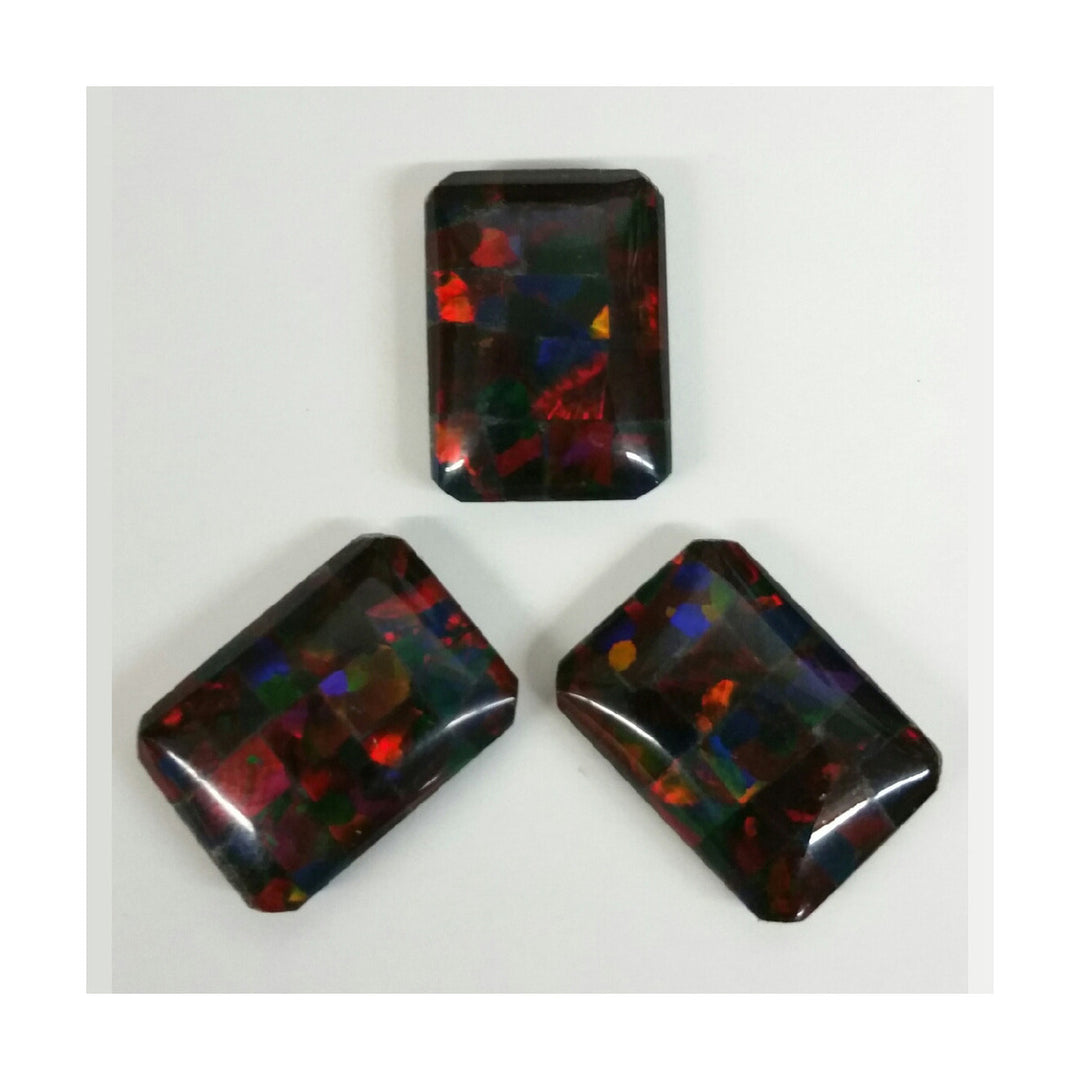 12mm x 8mm Octagon Mosaic Triplet Opal
