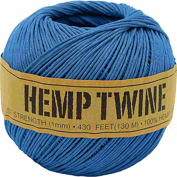 1mm Blue Hemp Twine