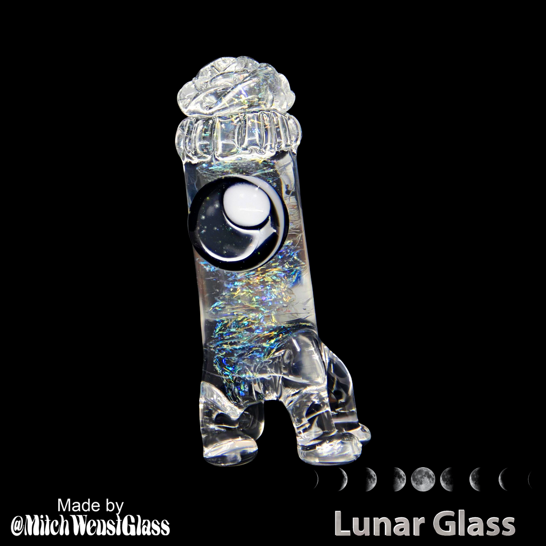 Lunar Glass Clear Inner with Rainbow A Dichro
