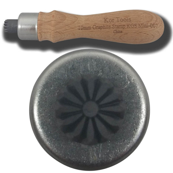 10mm Mini Graphite Daisy Stamp