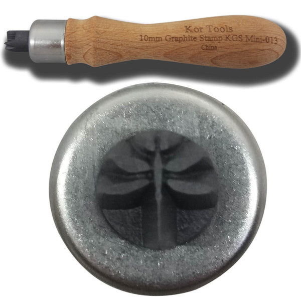 10mm Mini Graphite Dragonfly Stamp