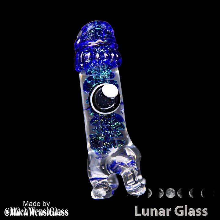 Lunar Glass Blue Inner with Magenta Green Dichro