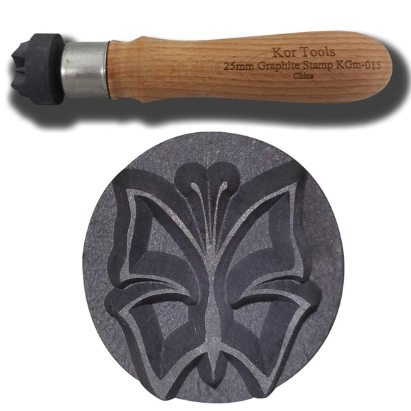 25mm Graphite Butterfly Stamp