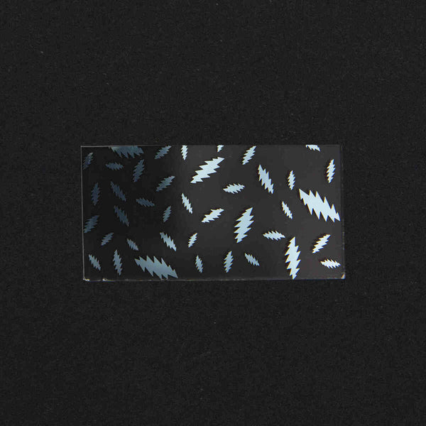 2" x 4" Silver Lightning Bolt Image