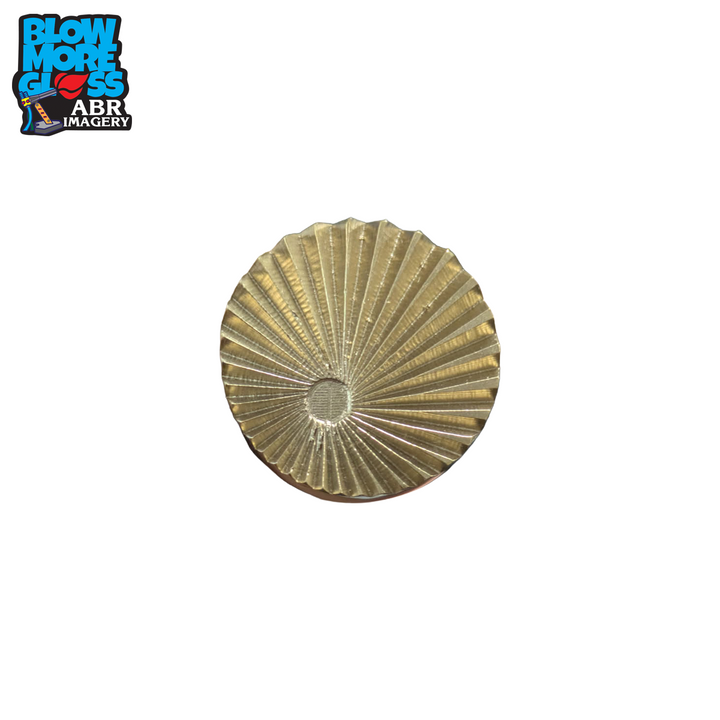 Blow More Glass Tools - Brass Sunburst Textured Stamp