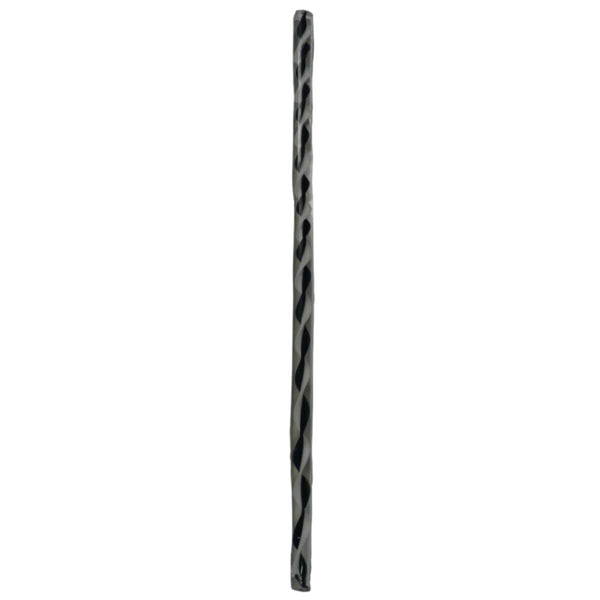 Encased Black and White Twist Cane