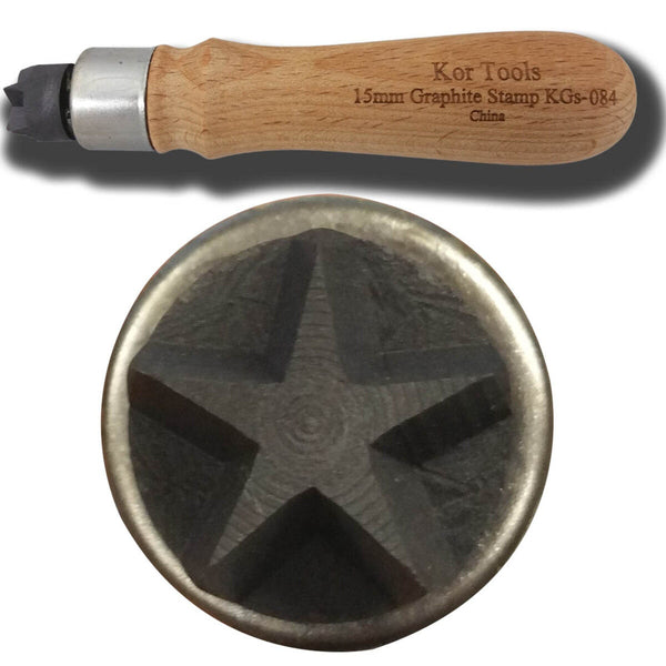 15mm Med. Graphite Star Stamp