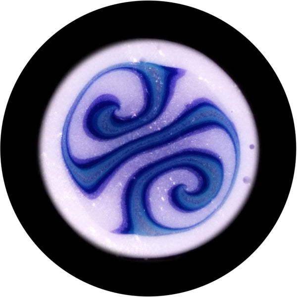 Blue & White Spiral Milli