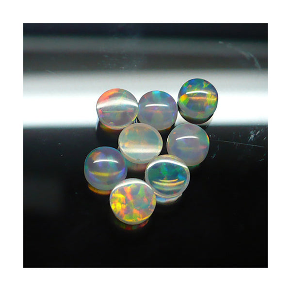 5mm White Round Opal