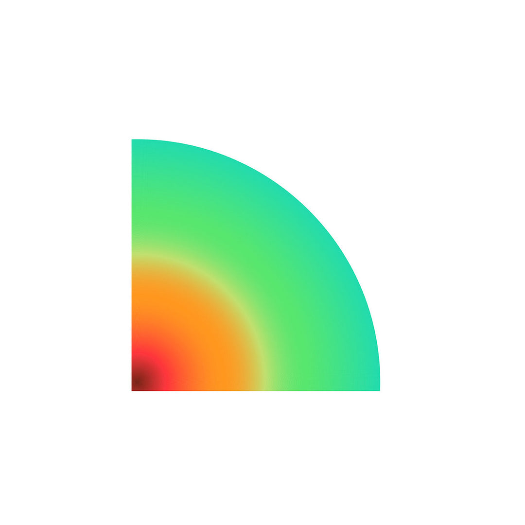 CBS Dichro (1/16") - Cyan/Copper - Target Rainbow - 33 COE