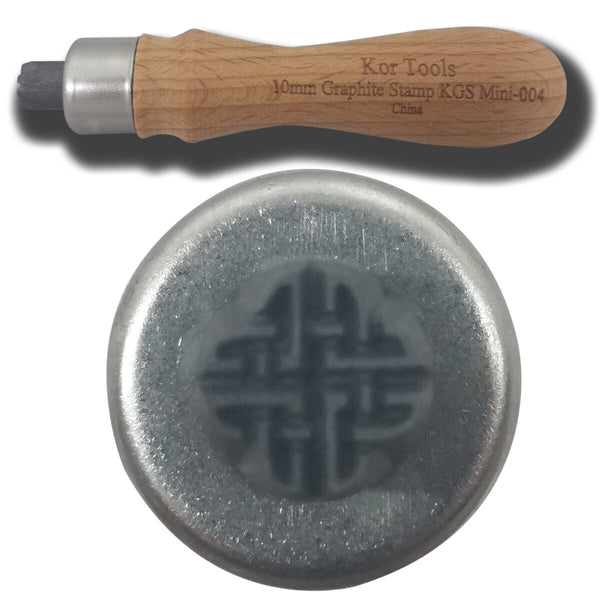 10mm Graphite Celtic Knot 1 Stamp