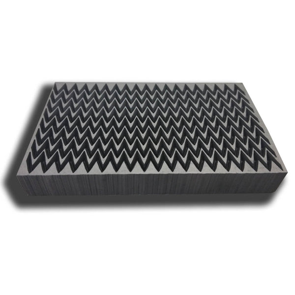 Graphite Zig Zag Texture Plate