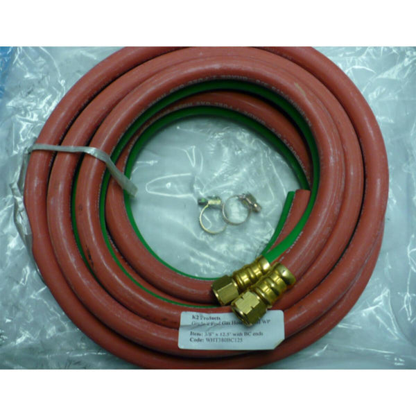 3/8" x 12.5' T-Grade Hose w/BC Ends