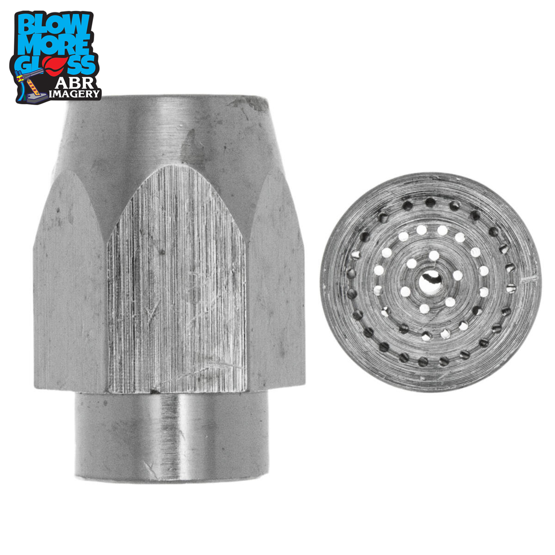Blow More Glass Tools - 1" 45-Hole Tip w/ Center Hole