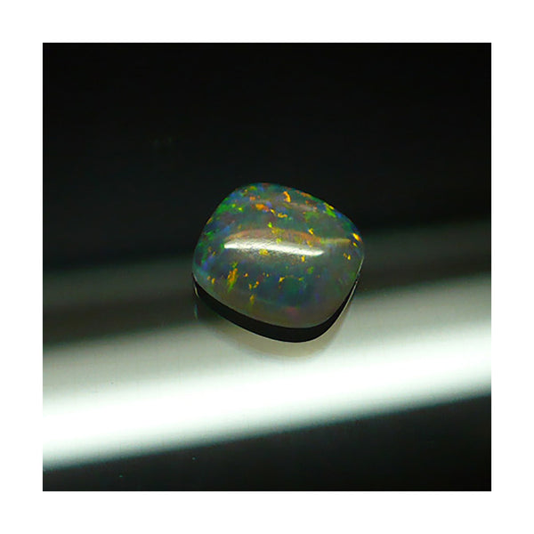 8mm White Antique Cushion Opal