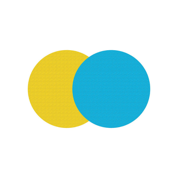 Yellow-Blue Crinkle (1/16")