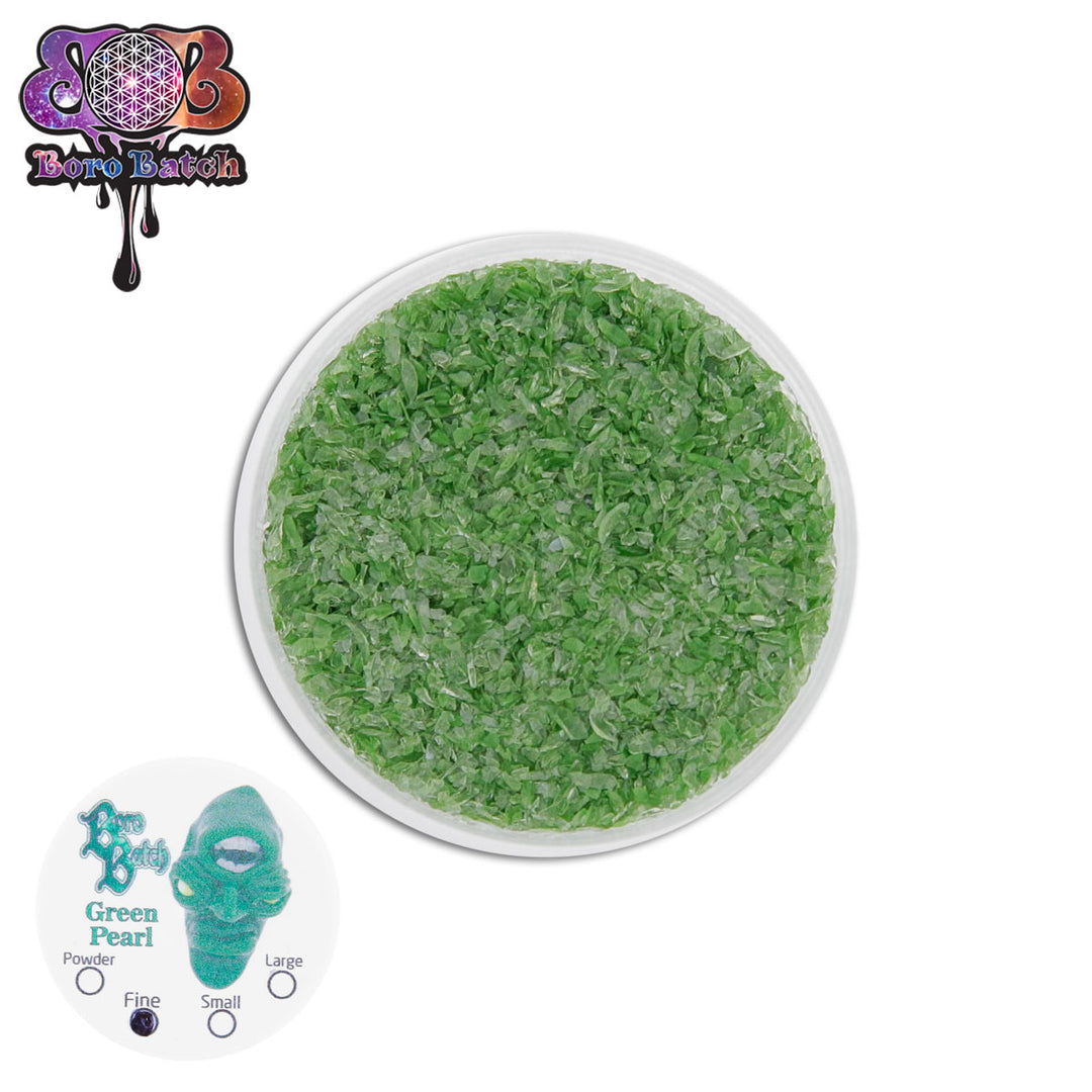 Boro Batch Green Pearl Frit (Fine)