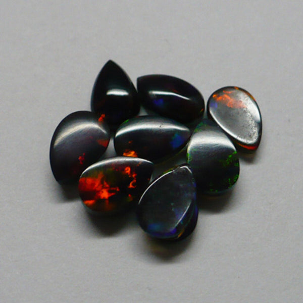 6 x 4mm Black Pear Opal