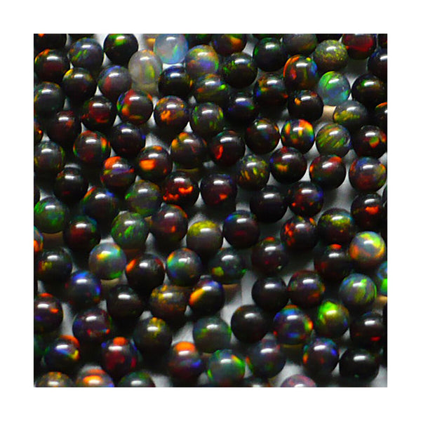 3mm Black Sphere Opal