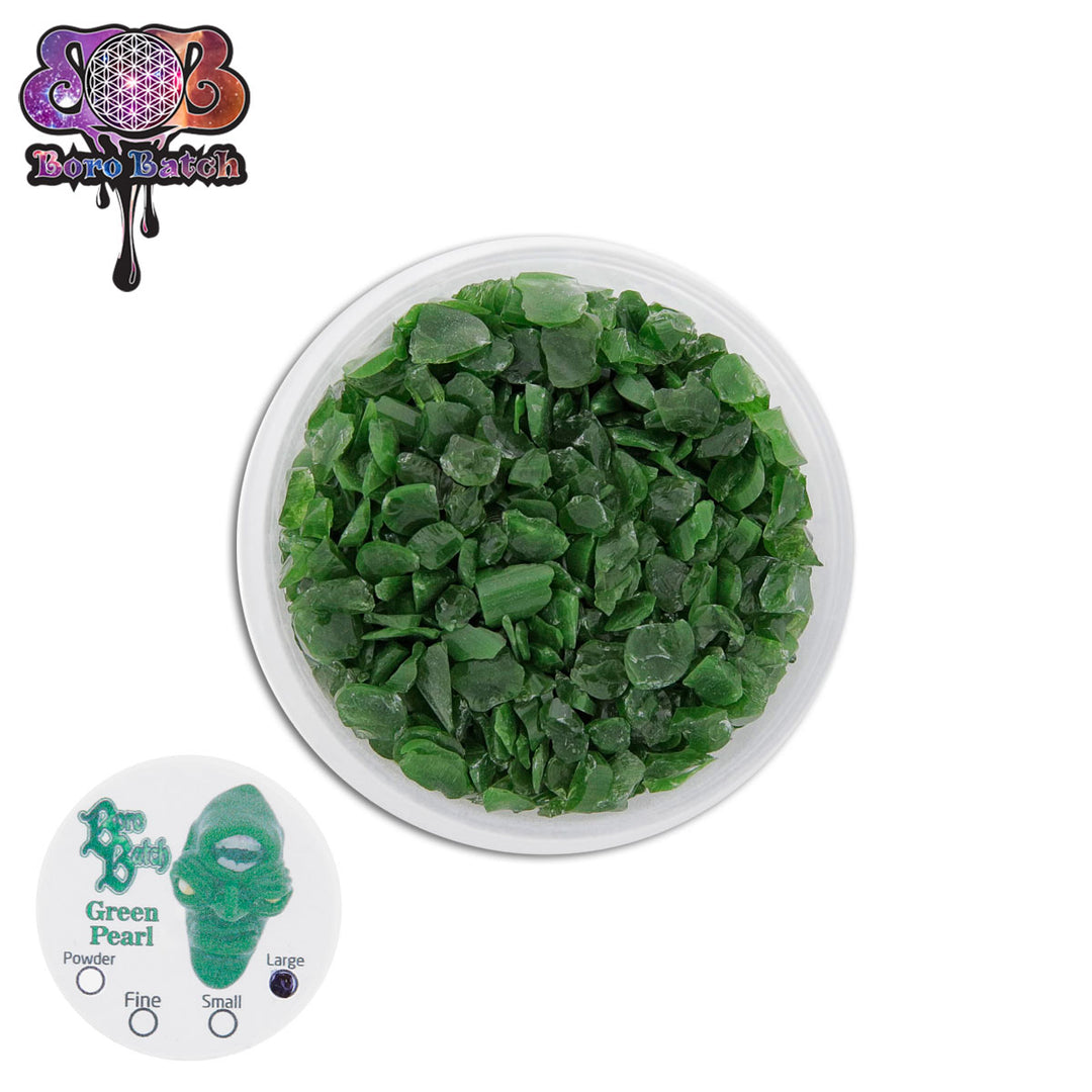 Boro Batch Green Pearl Frit (Large)