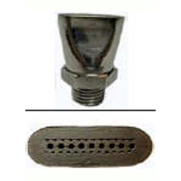 9-Port Divergent Fishtail Tip with Adapter