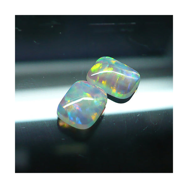 9 x 7mm White Antique Cushion Opal