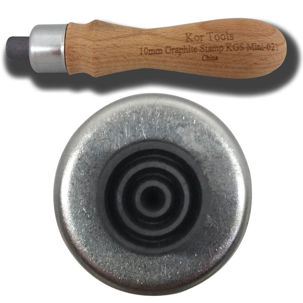 10mm Mini Graphite Bullseye Stamp