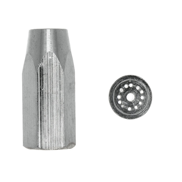 1" 12-Hole Tip w/ Center Hole