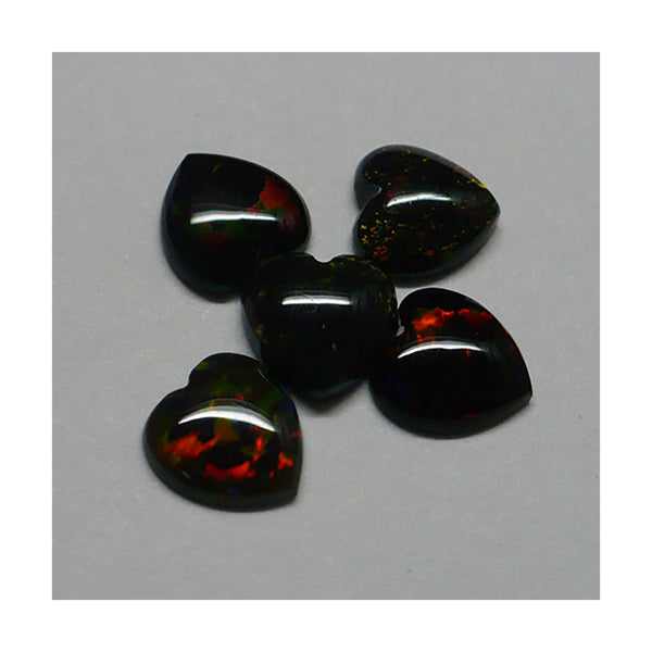 7mm Black Heart Opal