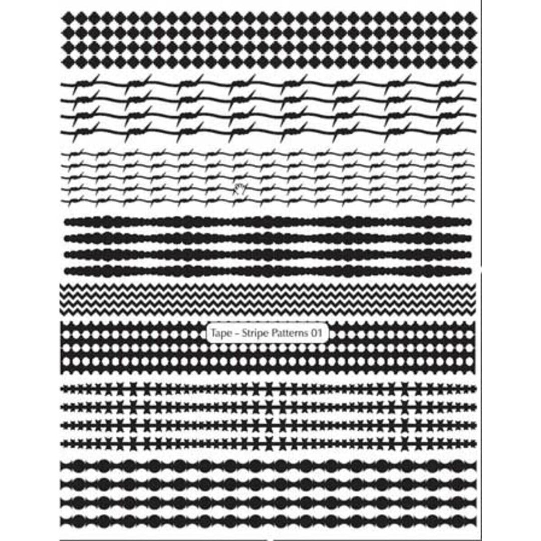 Blasting Stencils - Stripe Pattern 