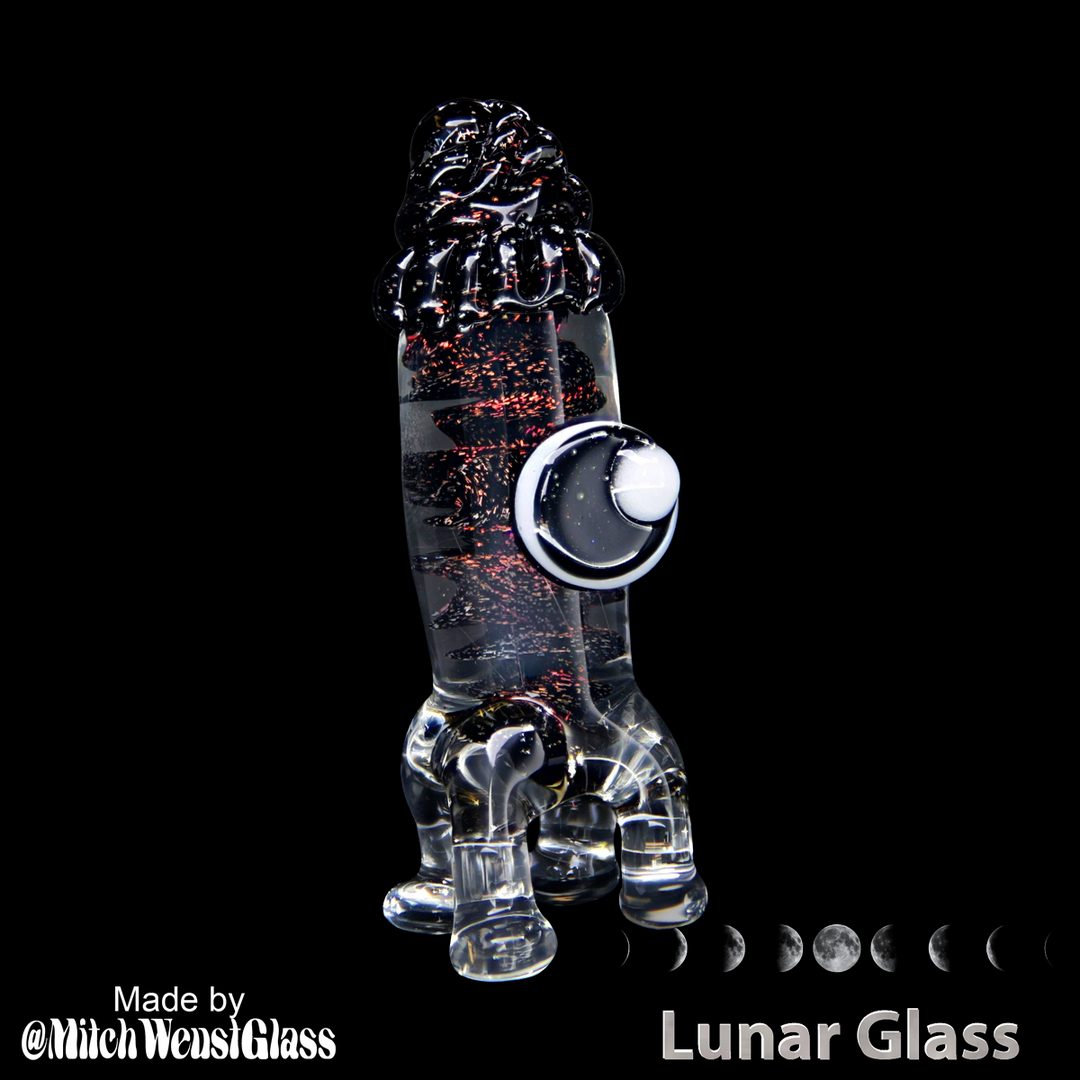 Lunar Glass Black Inner with Candy Apple Red Dichro