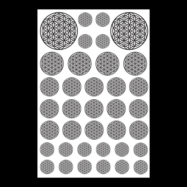 Flower Of Life Decals (Black)