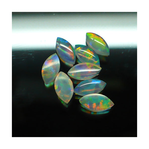 6 x 3mm White Marquis Opal