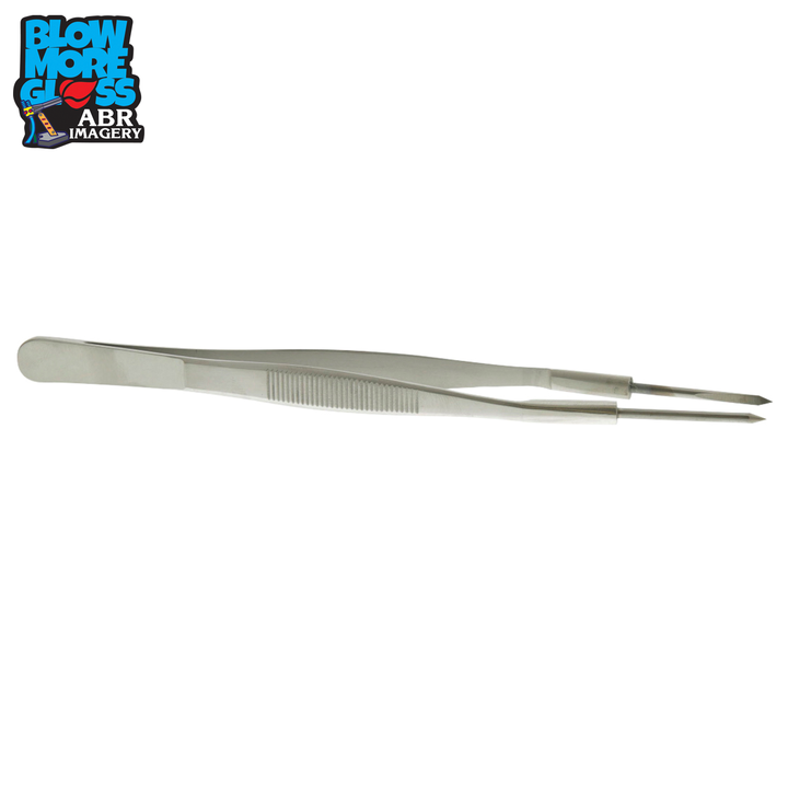 Blow More Glass Tools - 8" Tungsten Tip Thin Handle Tweezers